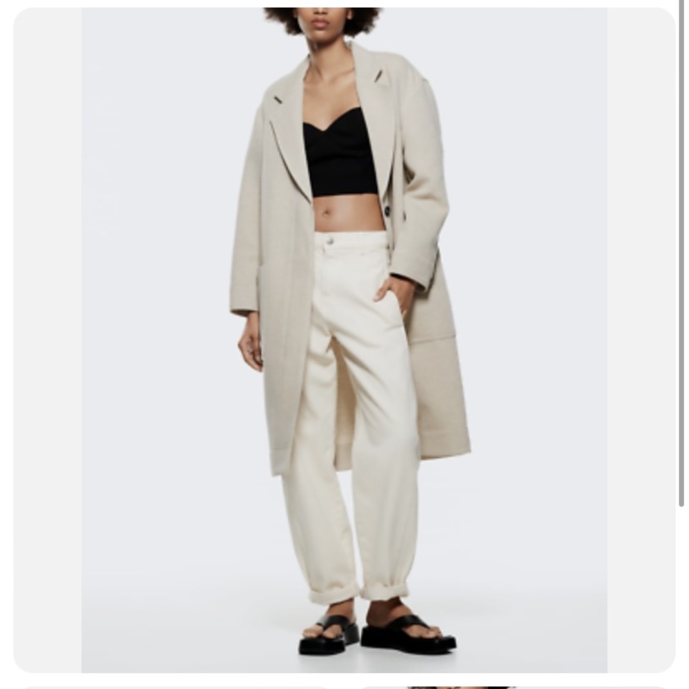 ZARA OVERSIZED LONG POCKET COAT